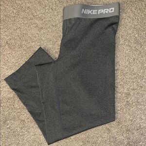 Nike Pro Compression Gray Training Leggings